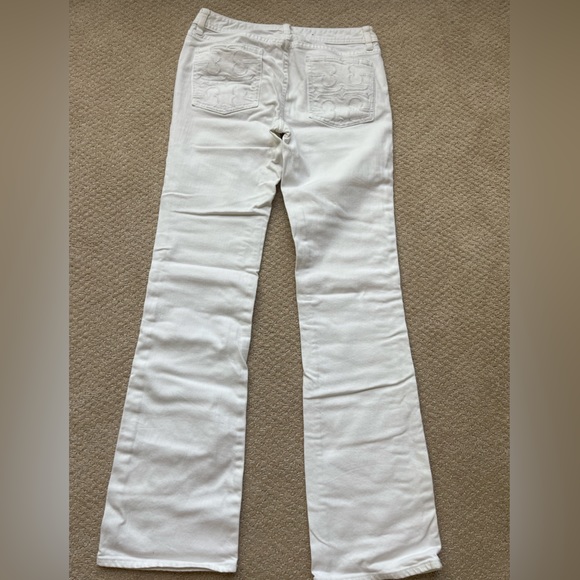 TORY BURCH White Classic Bootcut jean - Picture 3 of 4